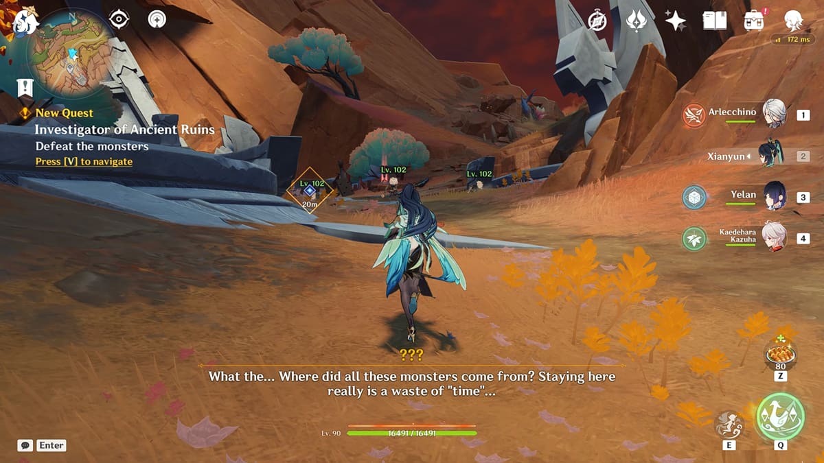 defeat the hilichurls and help the NPCs