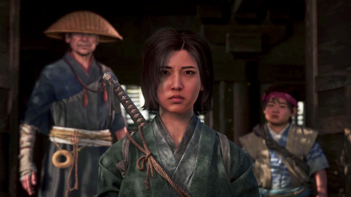 Naoe, Sorin, and Jinchiro looking serious