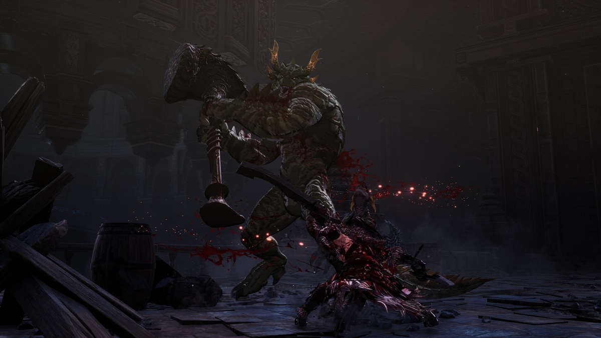 Khazan faces off in a heated battle against a boss