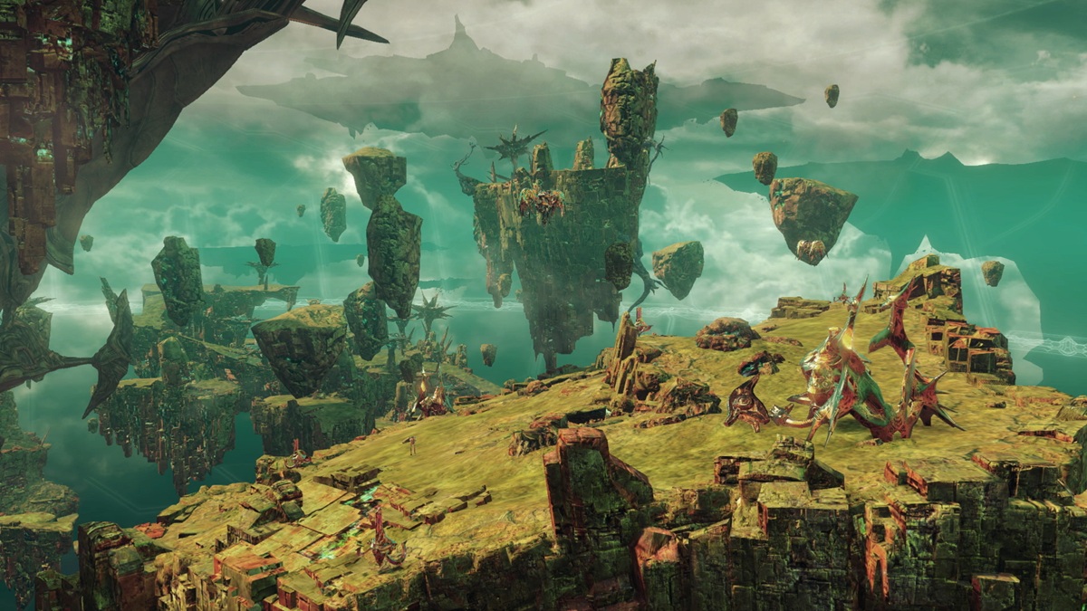 Xenoblade Chronicles X Definitive Edition showing the new flying continent
